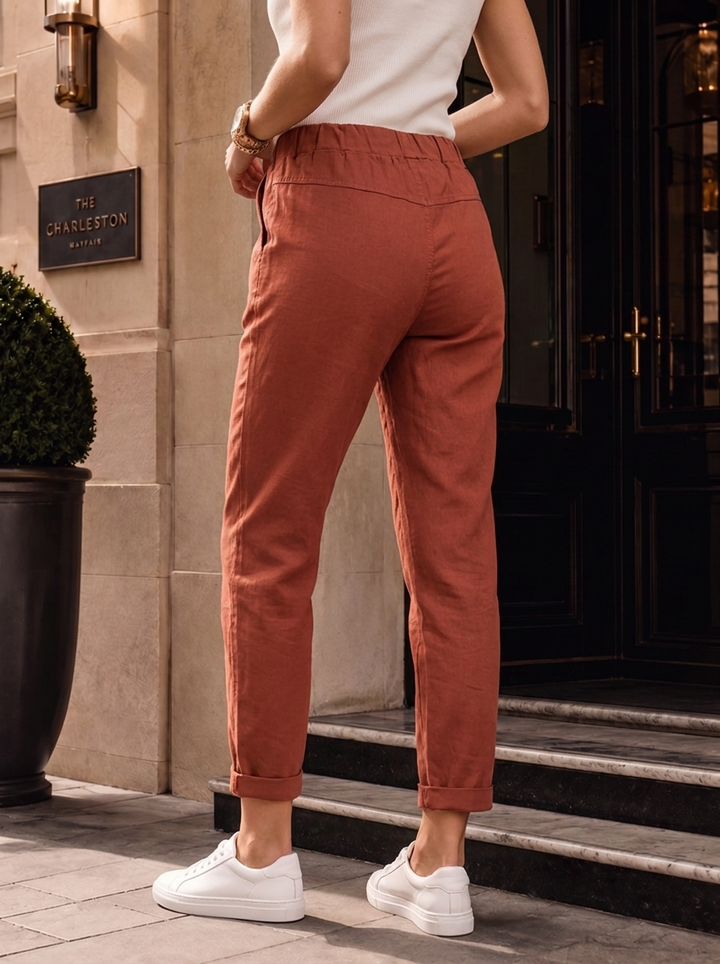 "CARMELA" Smooth MAGIC Trouser terracotta