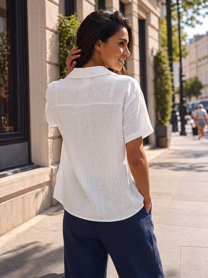 “VANESSA” Premium Shirt white