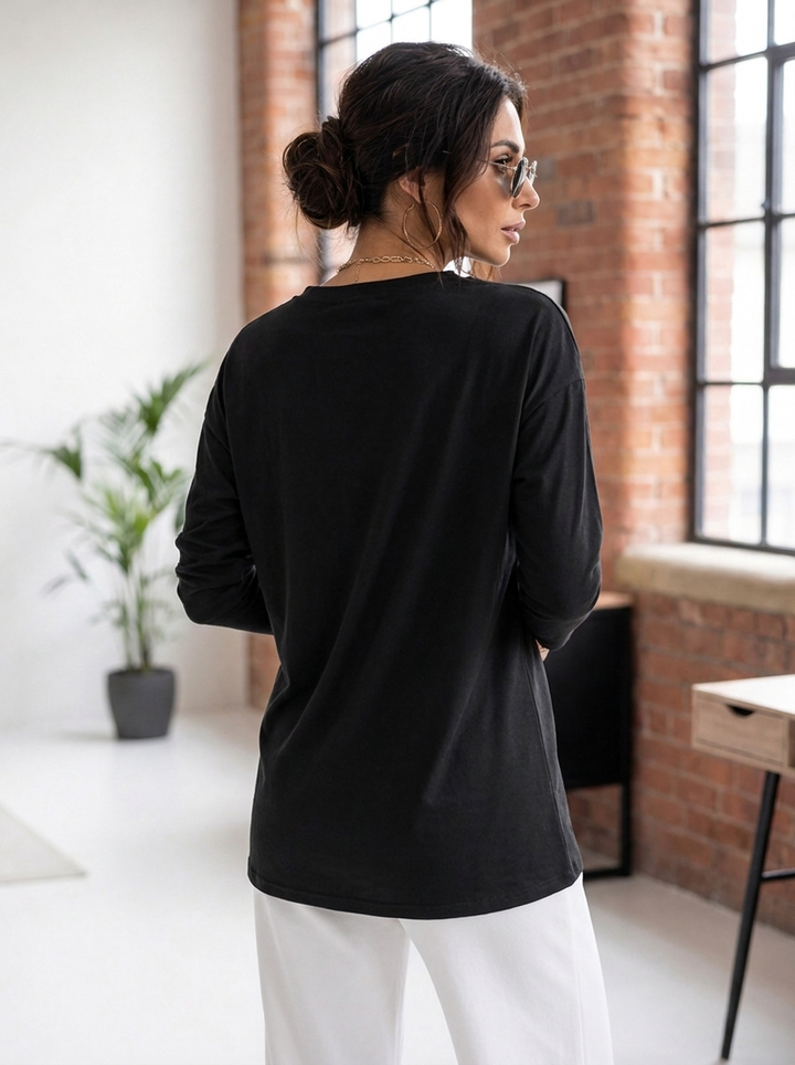 “ADELE” Longsleeve  Premium T-Shirt black