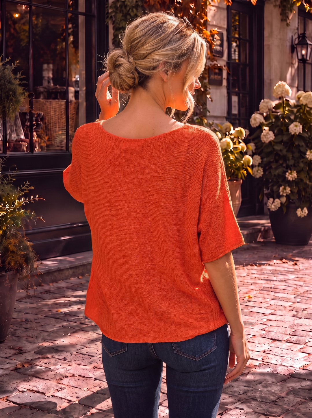 “RAYA” Soft Knit Jumper orange