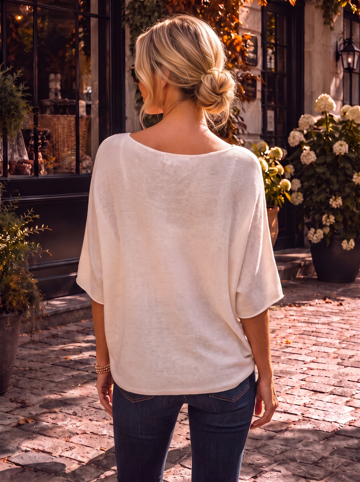 “RAYA” Soft Knit Jumper white