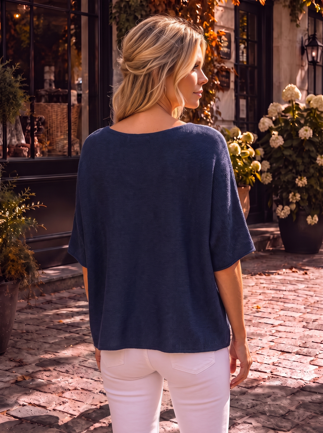“RAYA” Soft Knit Jumper navy