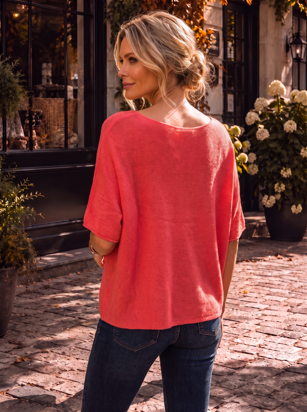 “RAYA” Soft Knit Jumper coral