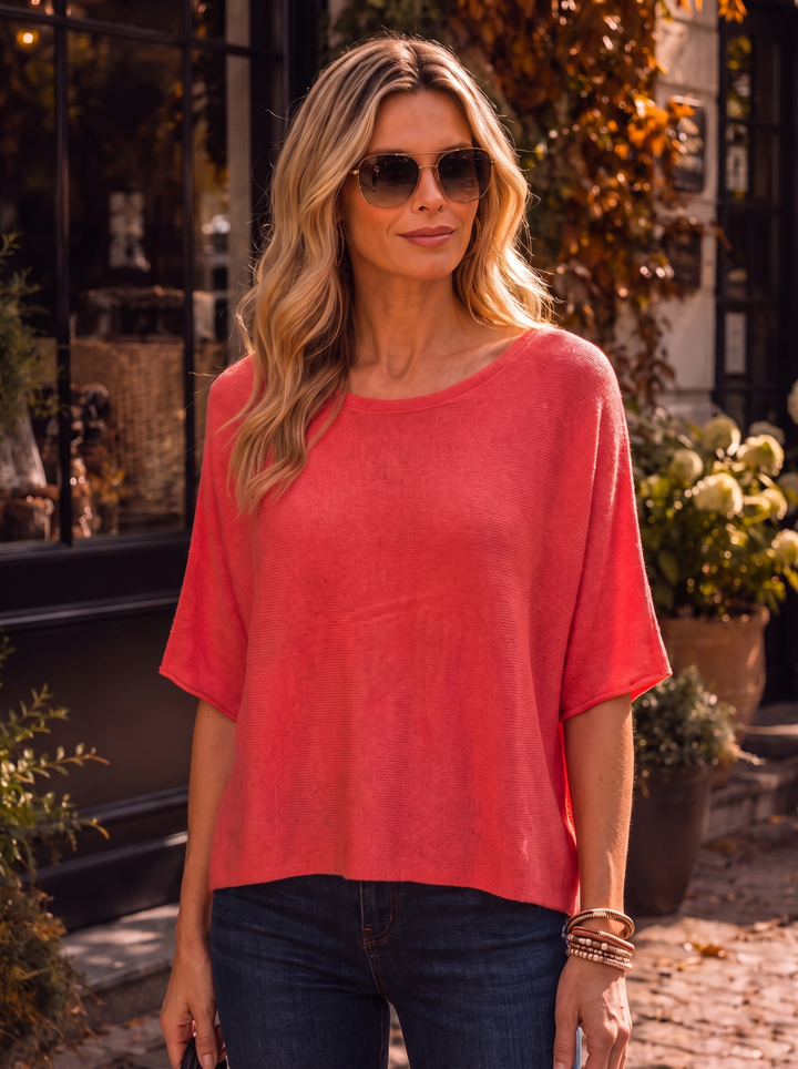 “RAYA” Soft Knit Jumper coral