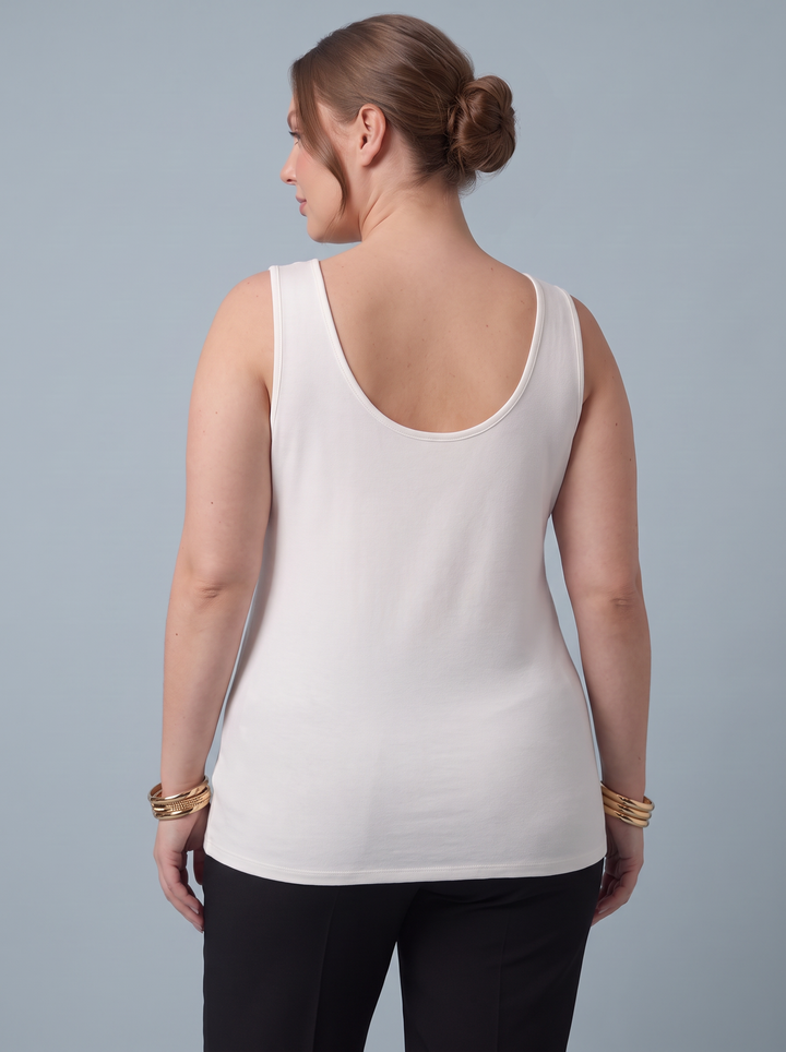 The Essential RILEY "Magic" Vest  - Relaxed Fit winter white