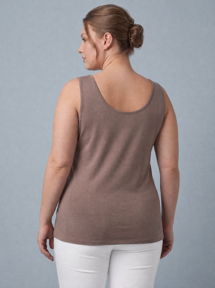 The Essential RILEY "Magic" Vest  - Relaxed Fit mocha