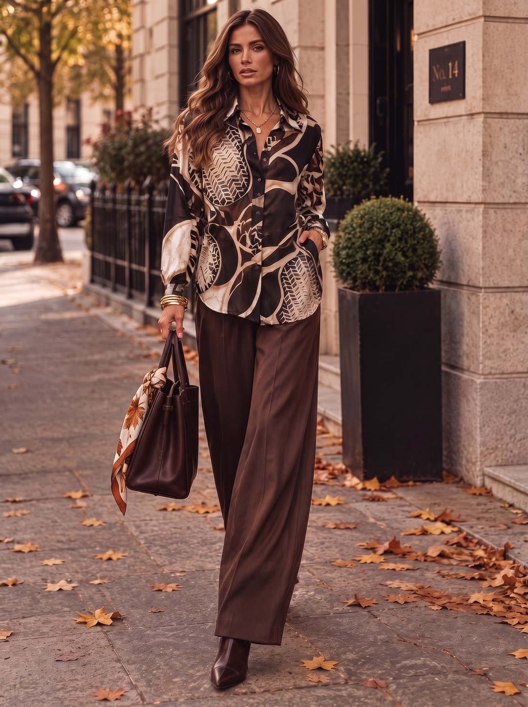 “BELLE” Statement Print Shirt