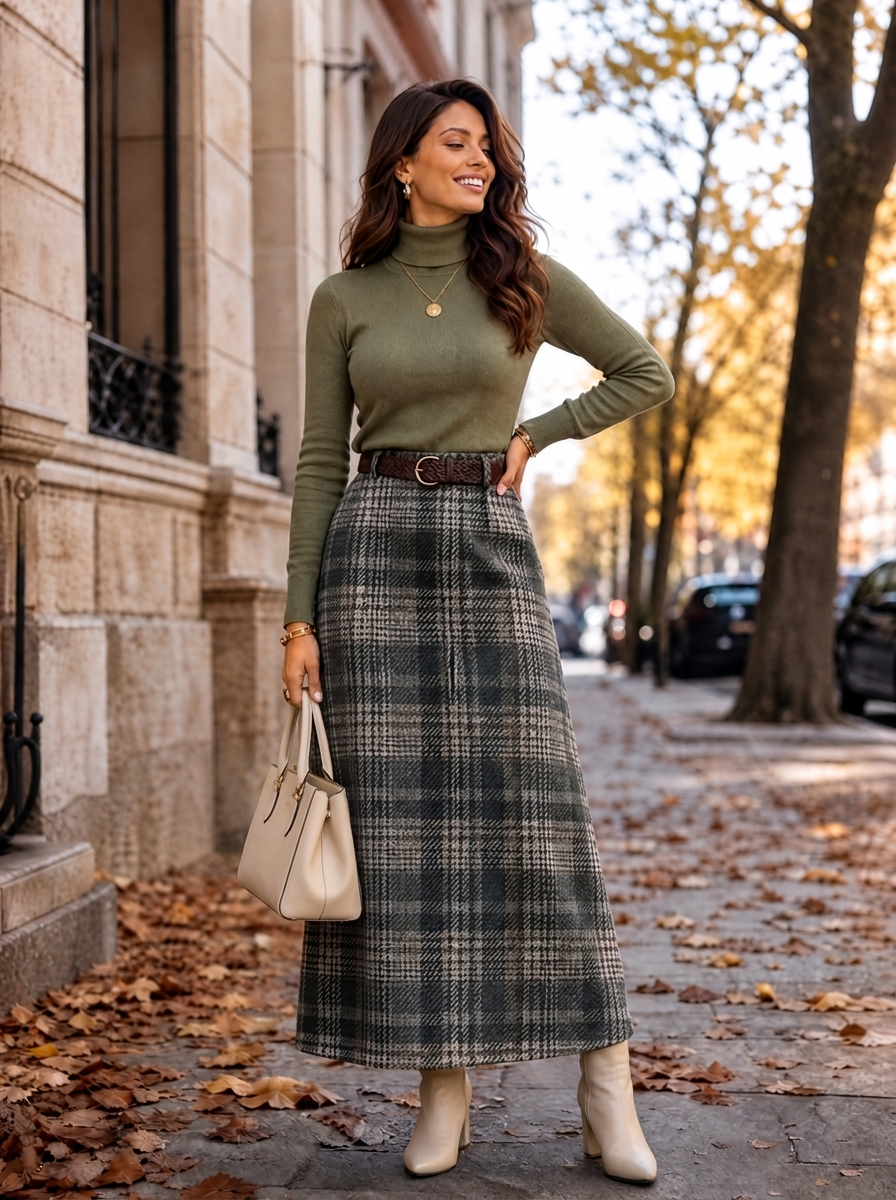 “HARLEY” Heritage Check Skirt