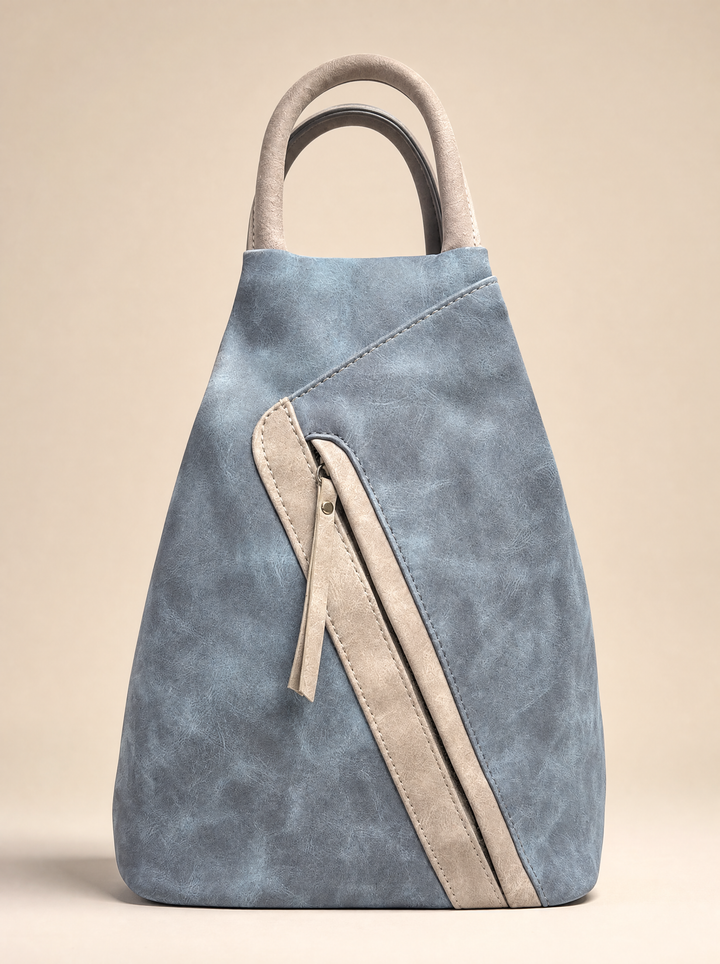“BERNY” Contrast Zip Backpack