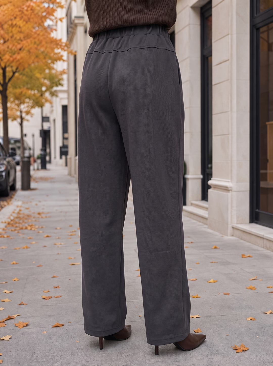 “KENZIE Collection” Cargo Barrel Trousers slate grey