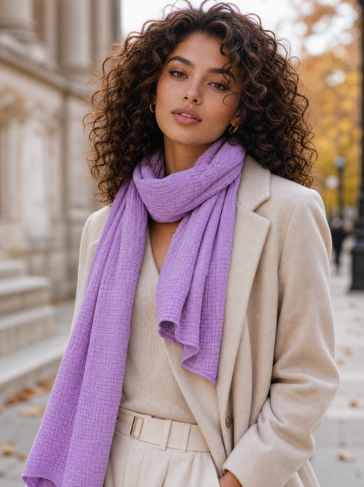 No.96 Soft Scarf lilac