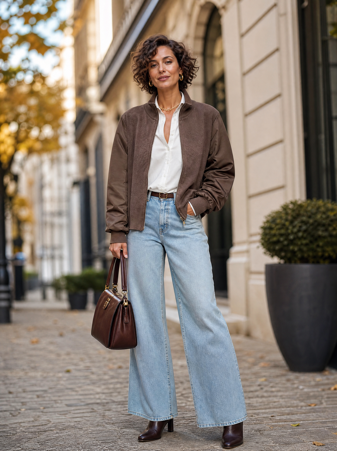 “MILA” Knitted Bomber Style Jacket