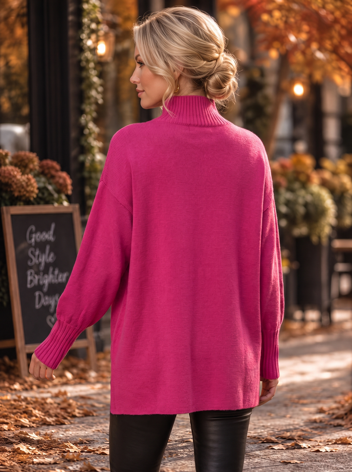 “AMANDA” Turtle Neck Soft Knit Jumper 