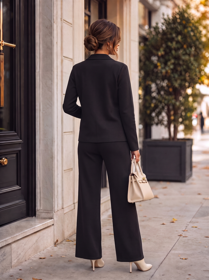 “FREYA” Emroidered Blazer & Wide Leg Trouser Co-Ord