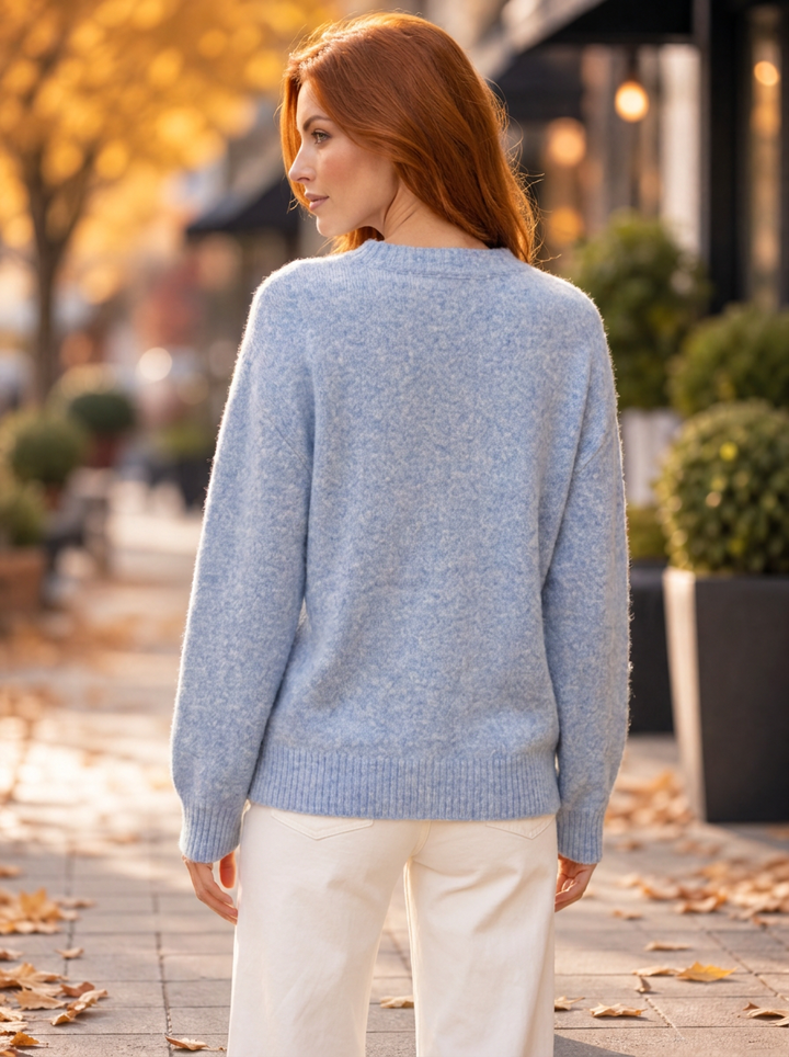 “CELIA” Premium Gold Button Detail Soft Jumper