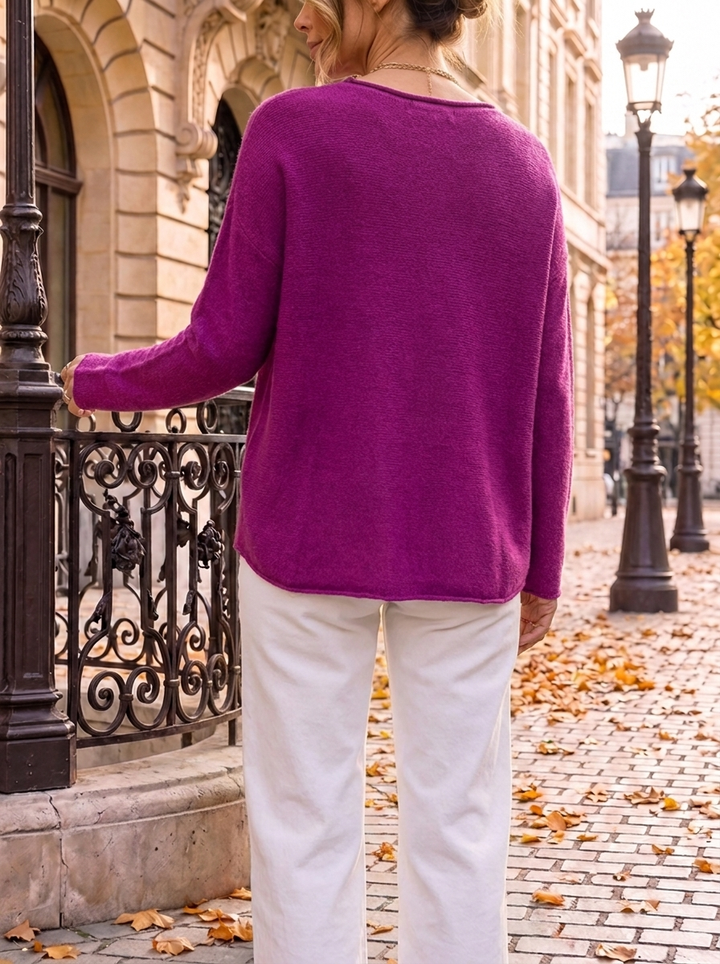 “MAGNOLIA” Soft Knit Jumper magenta