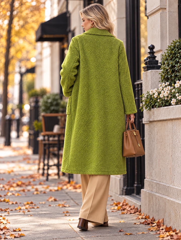 “NADIA” Textured Teddy Coat