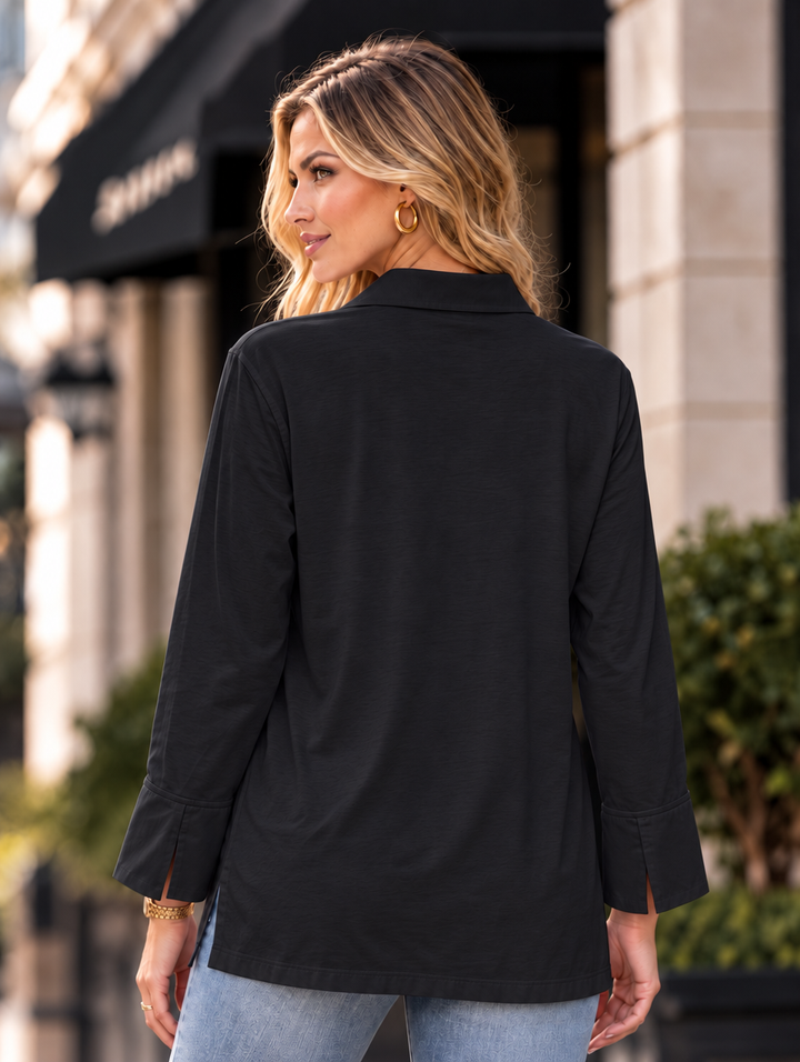“SKYE” Layering Shirt black