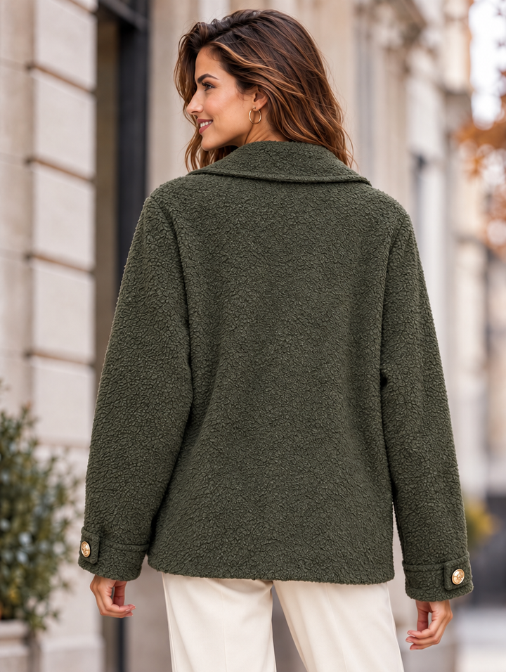 “HOPE”Premium Textured Jacket khaki green