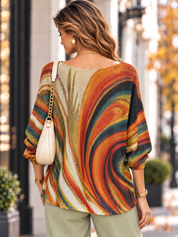 “LEXIE” Artisitc Fine Knit Top