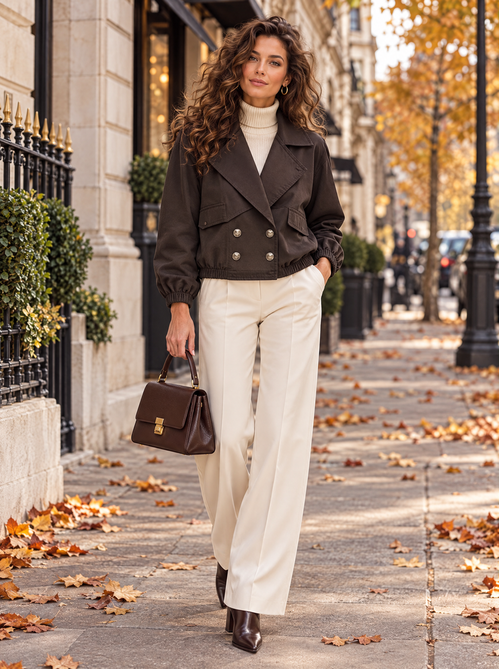 “HANNAH” Military Jacket chocolate