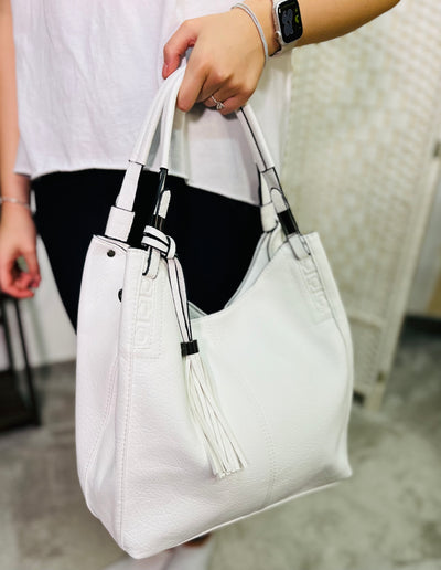 Hobo Handbag-White