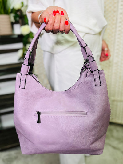Hobo Handbag-Lilac