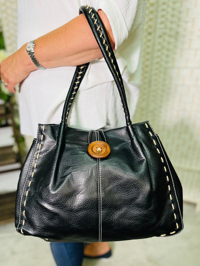 Shoulder Handbag-Black