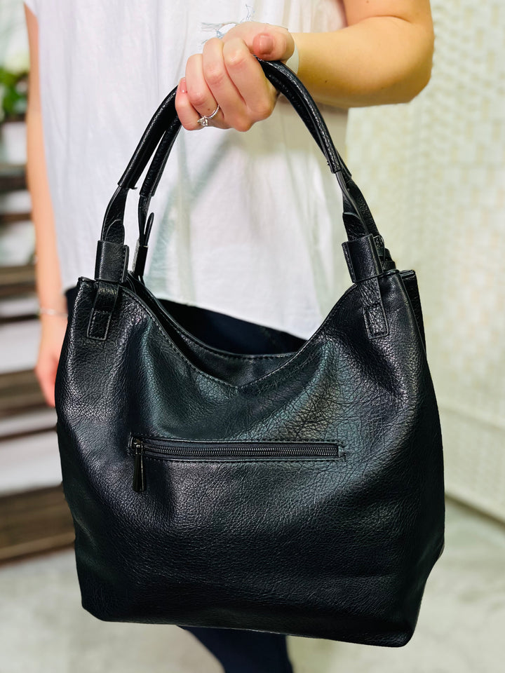 Hobo Handbag-Black