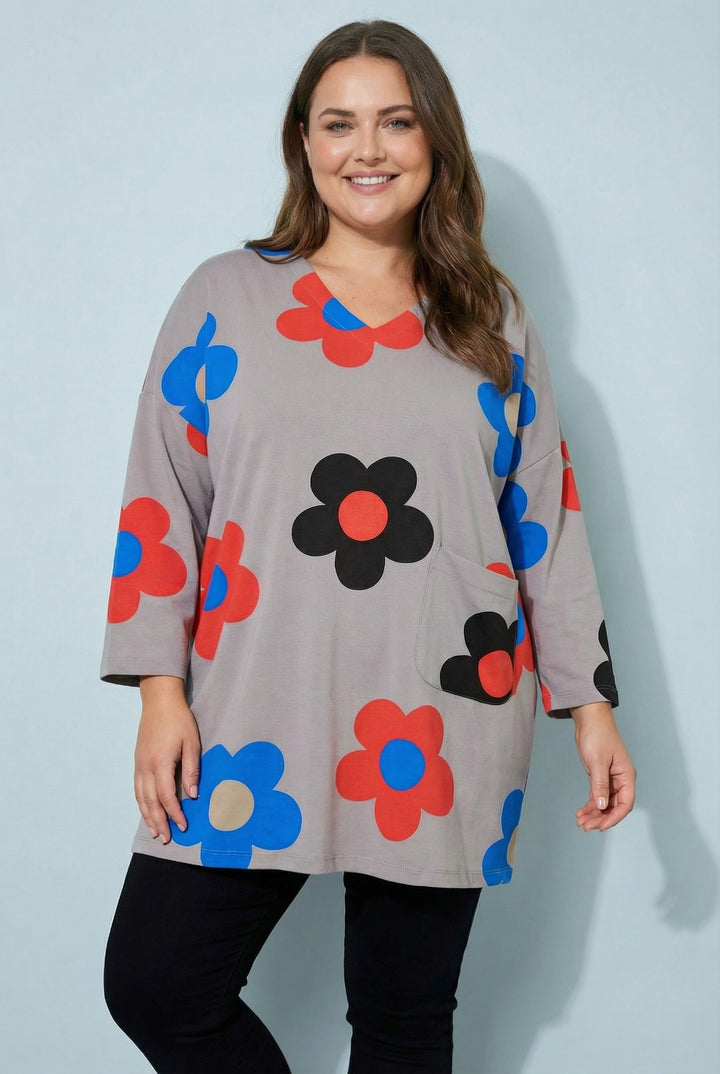 "MICHAELA" Premium Artistic Print Tunic