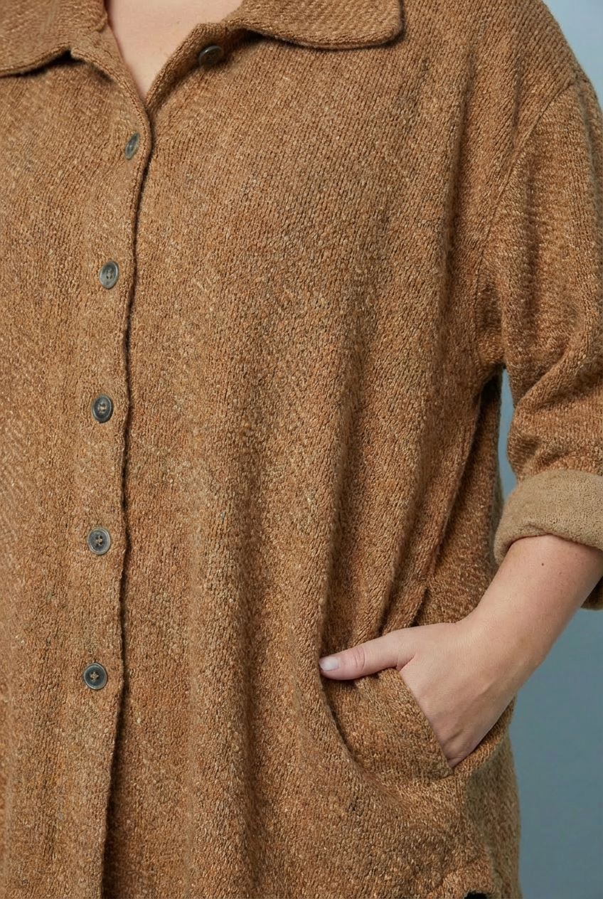 "STEFIE" Oversize Jacket - Tan