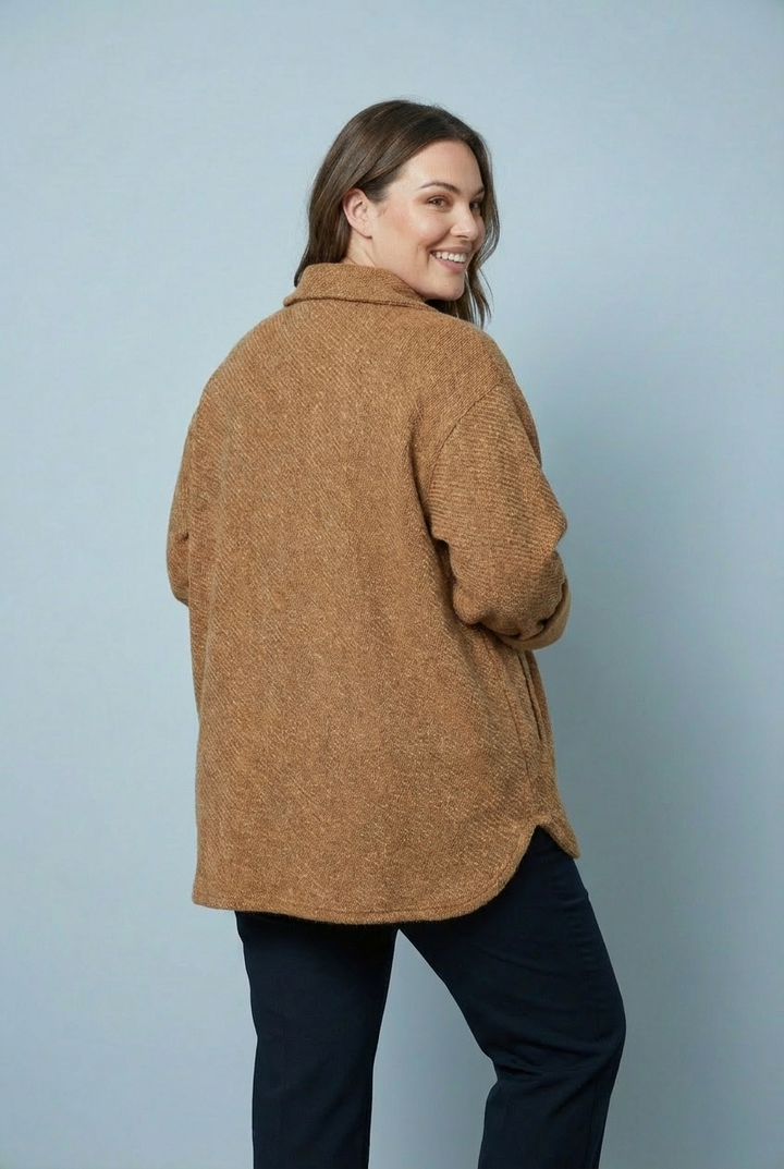 "STEFIE" Oversize Jacket - Tan