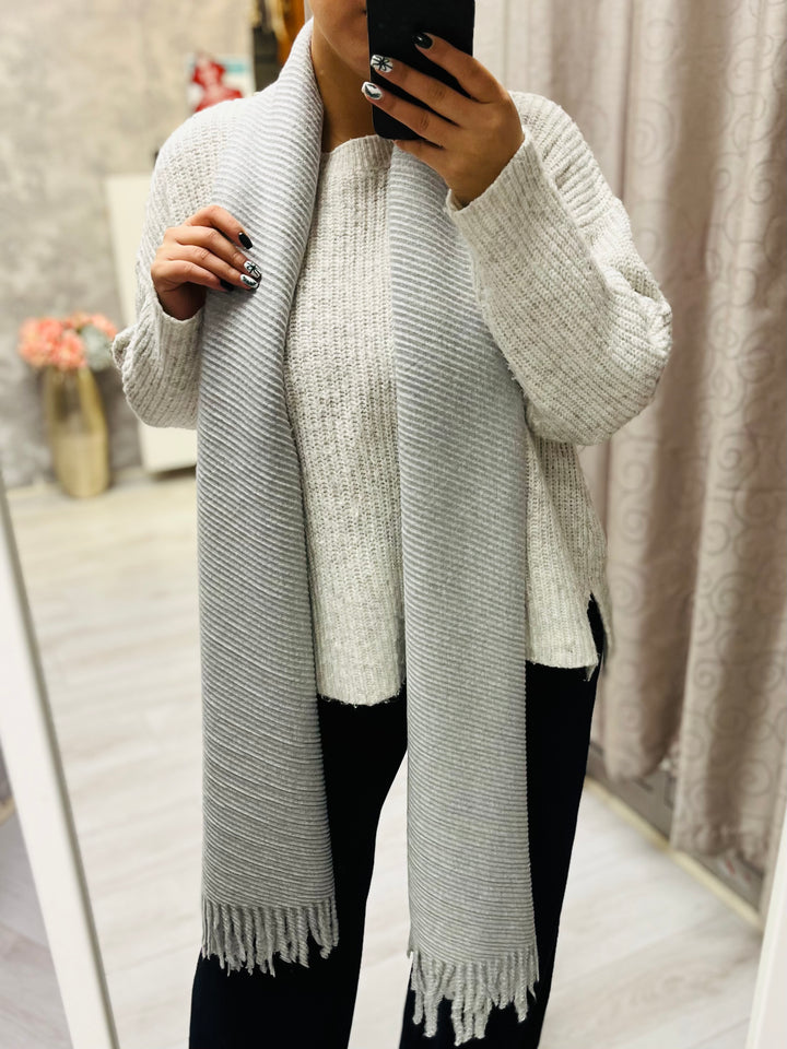 Super Soft Scarf-Silver