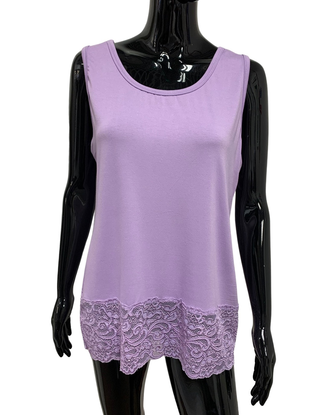 MAGIC Vest With Added Lace Trim - Lilac