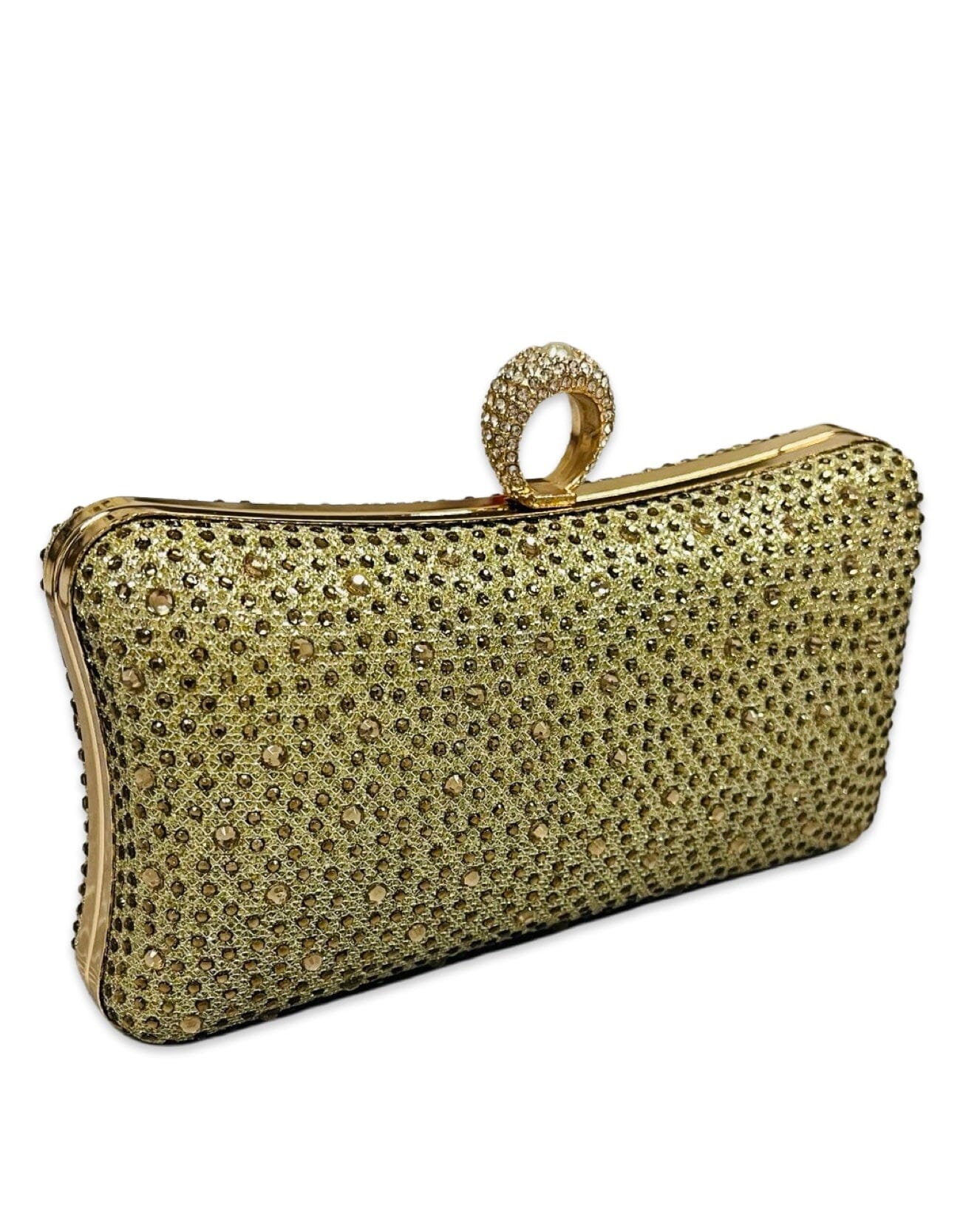 Embellished  Clutch Bag-Gold