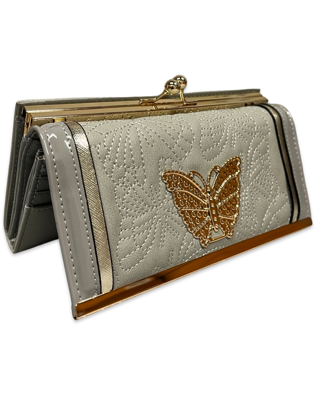 Silver & Gold Butterfly Purse