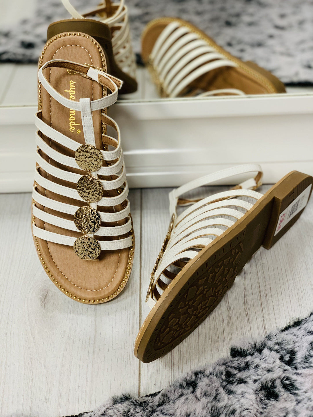 "DEBRA" Sandal - White