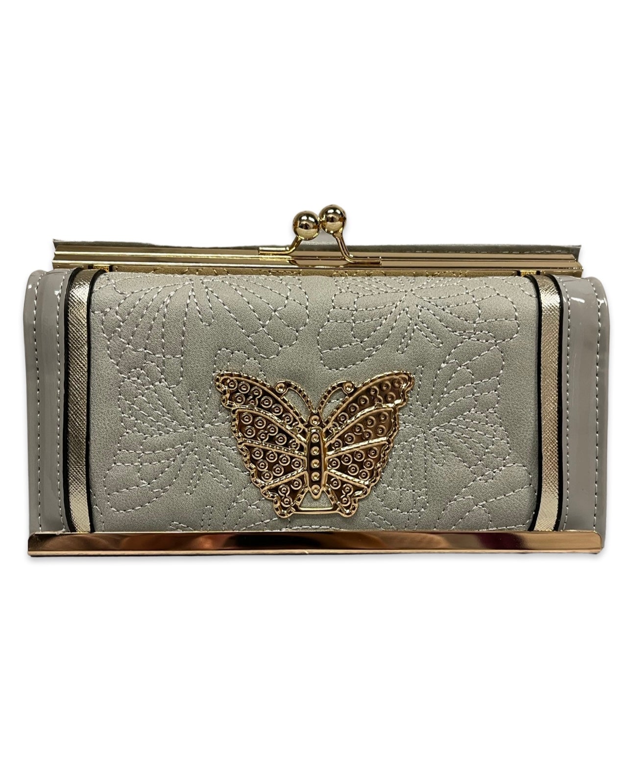 Silver & Gold Butterfly Purse