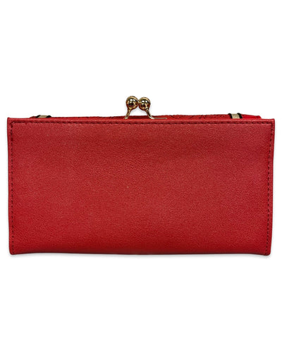 Red & Gold Butterfly Purse